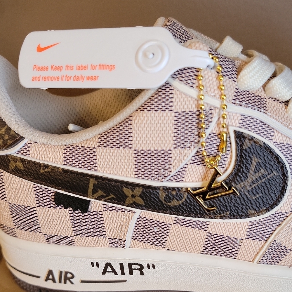 NK Air Force 1 Brown Athletic Shoes - Picture 5 of 13